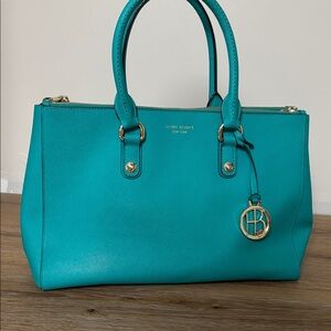 Henri Bendel Teal Tote